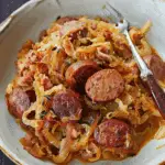 Stewed Cabbage and Sausage
