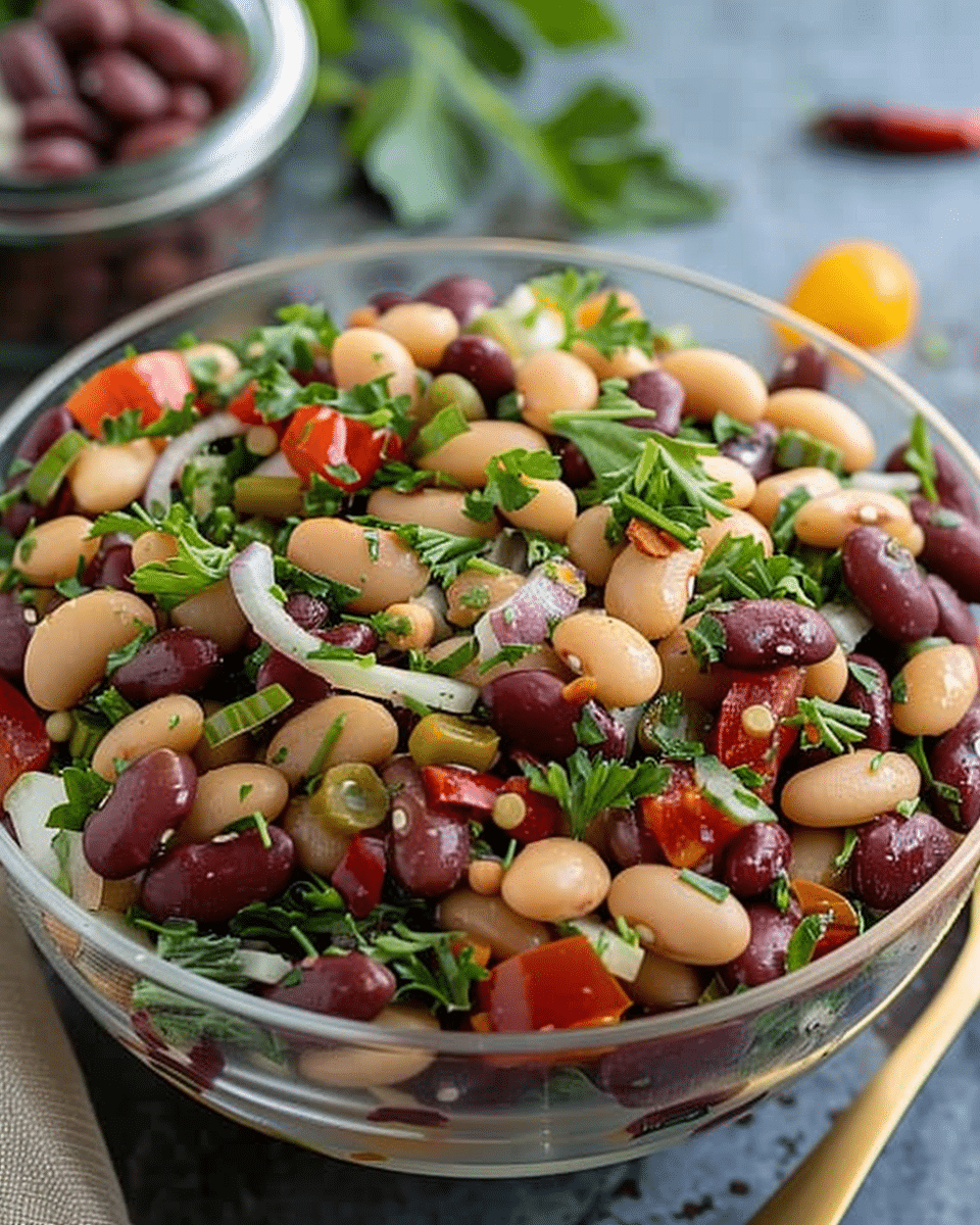 Tangy Bean Trio Salad