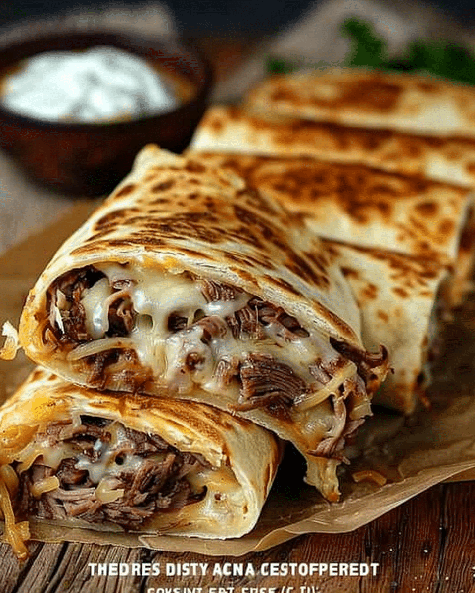 French Dip Tortilla Roll Ups