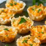 Buffalo Chicken Phyllo Cups