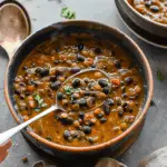 Protein Packed Black Bean and Lentil Soup