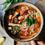 Vegan Tom Yum Noodle Soup