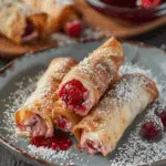 Cherry Cheesecake Egg Rolls