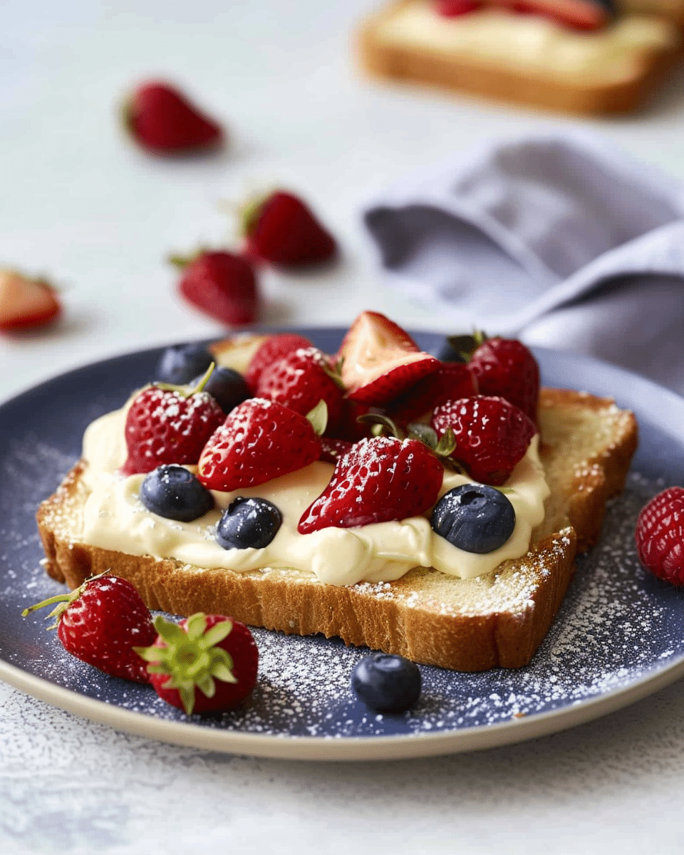 Custard Yogurt Toast
