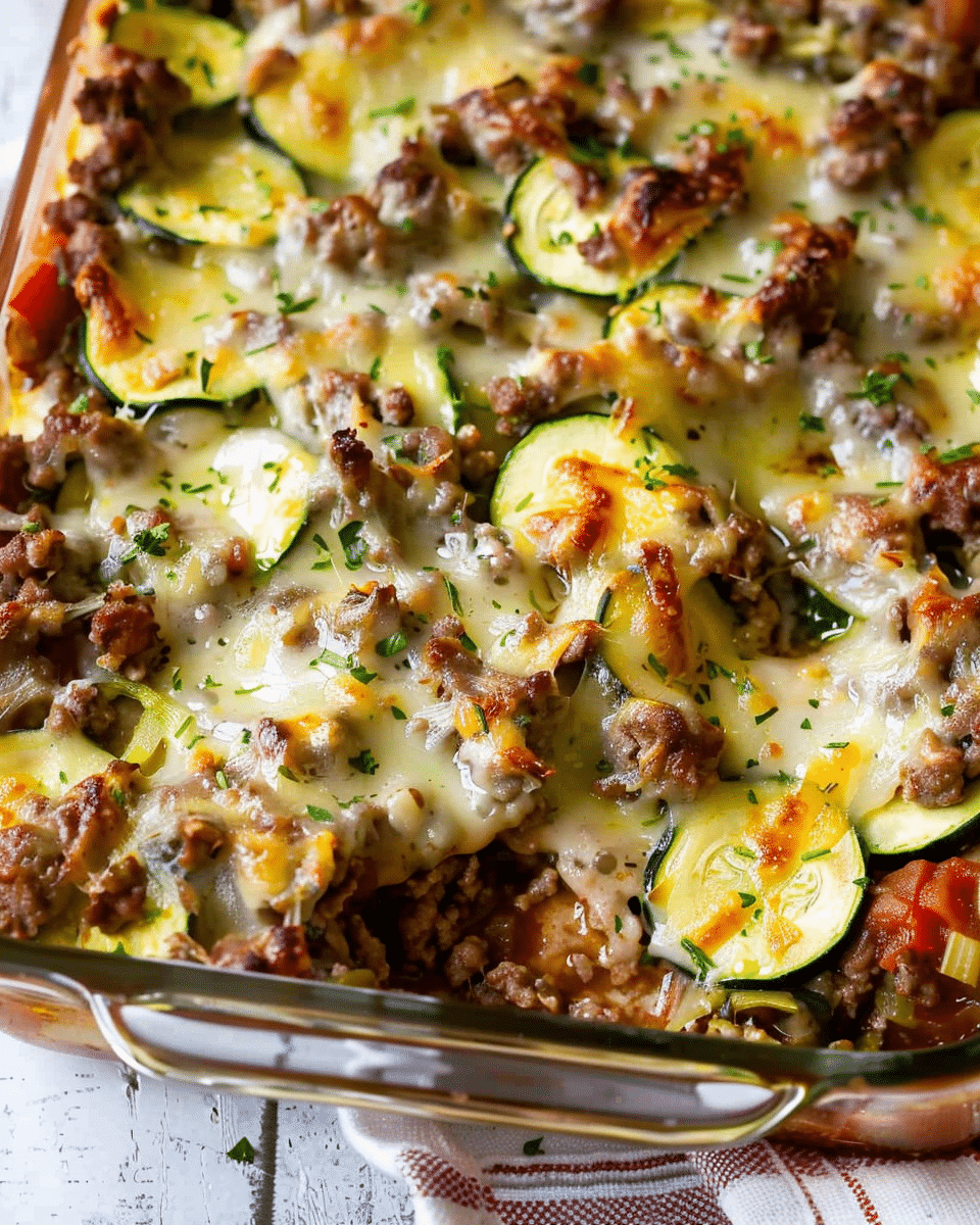 Ground Beef Zucchini Casserole
