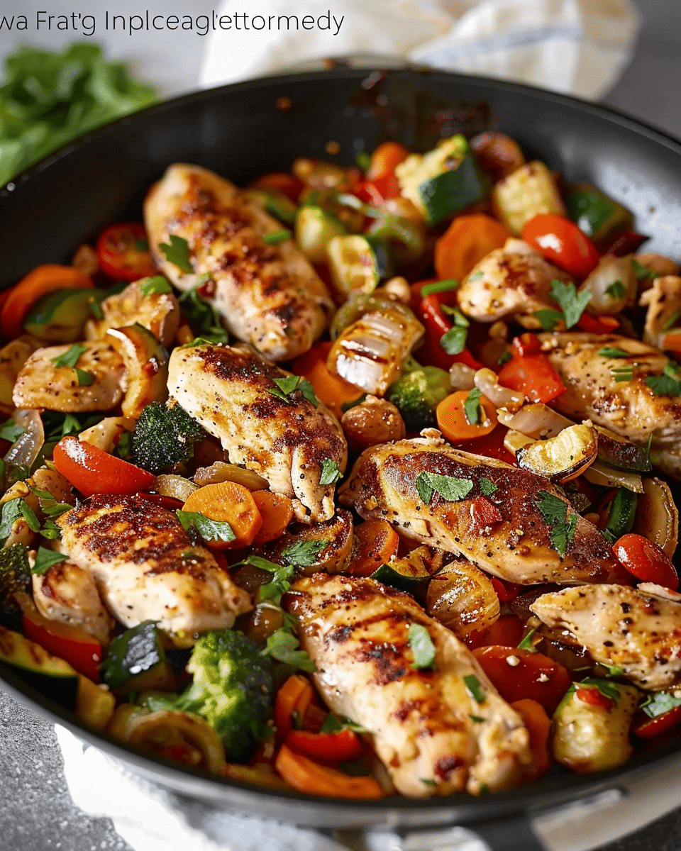 Loaded Chicken and Veggie Skillet