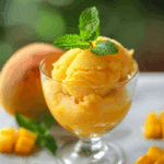 Mango Sorbet with Mint