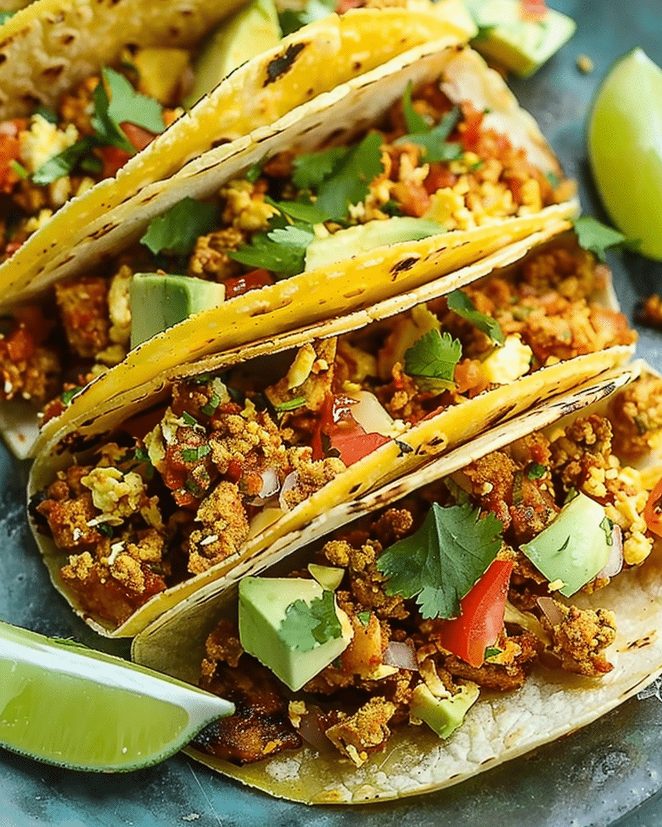 Spicy Breakfast Tacos
