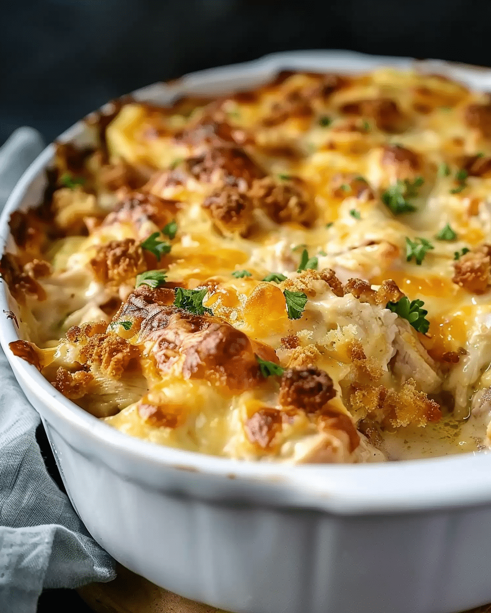 Cheesy Crack Chicken Casserole