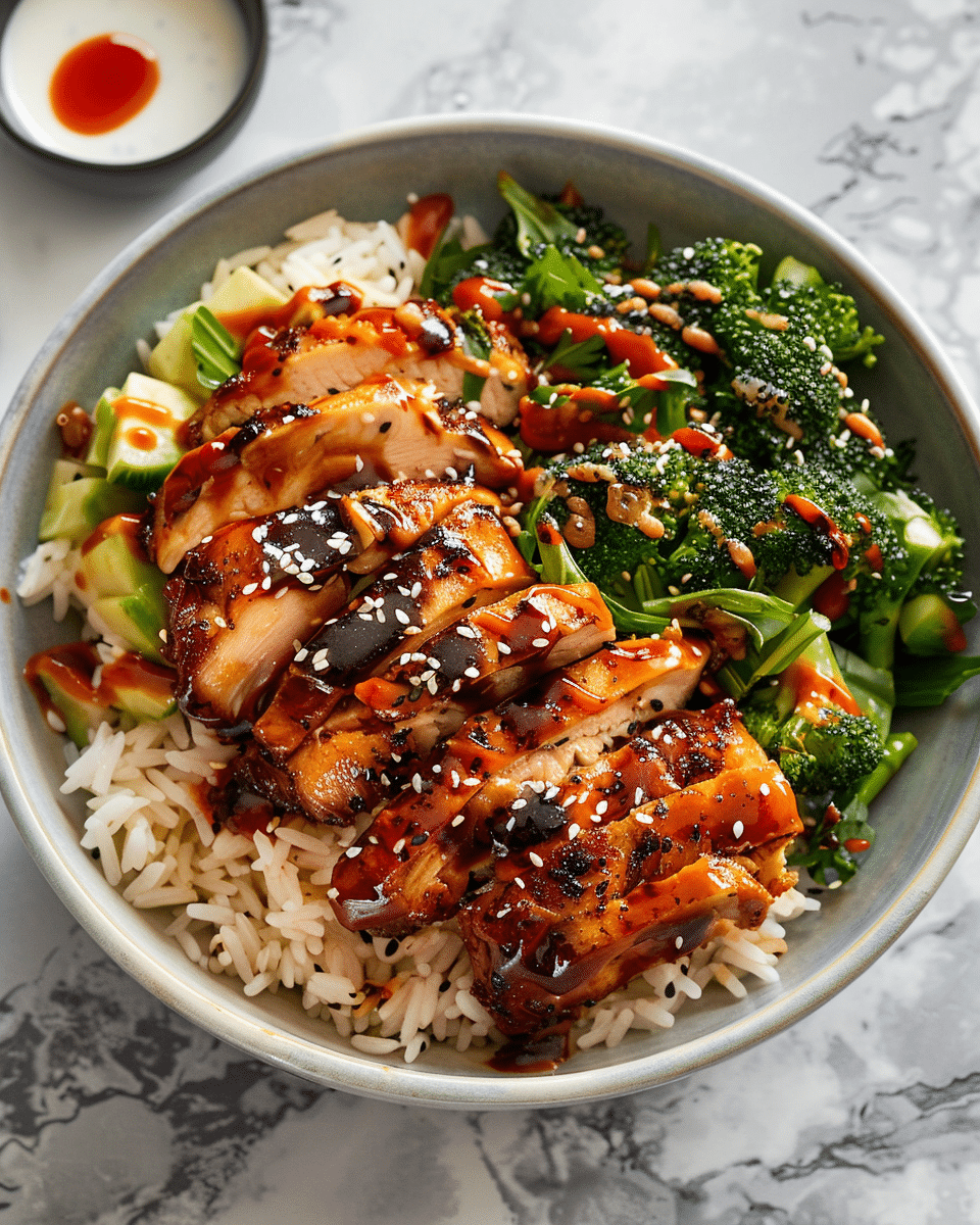 Healthy Sticky Chicken Bowls