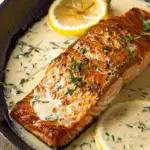Pan Seared Salmon with Creamy Lemon