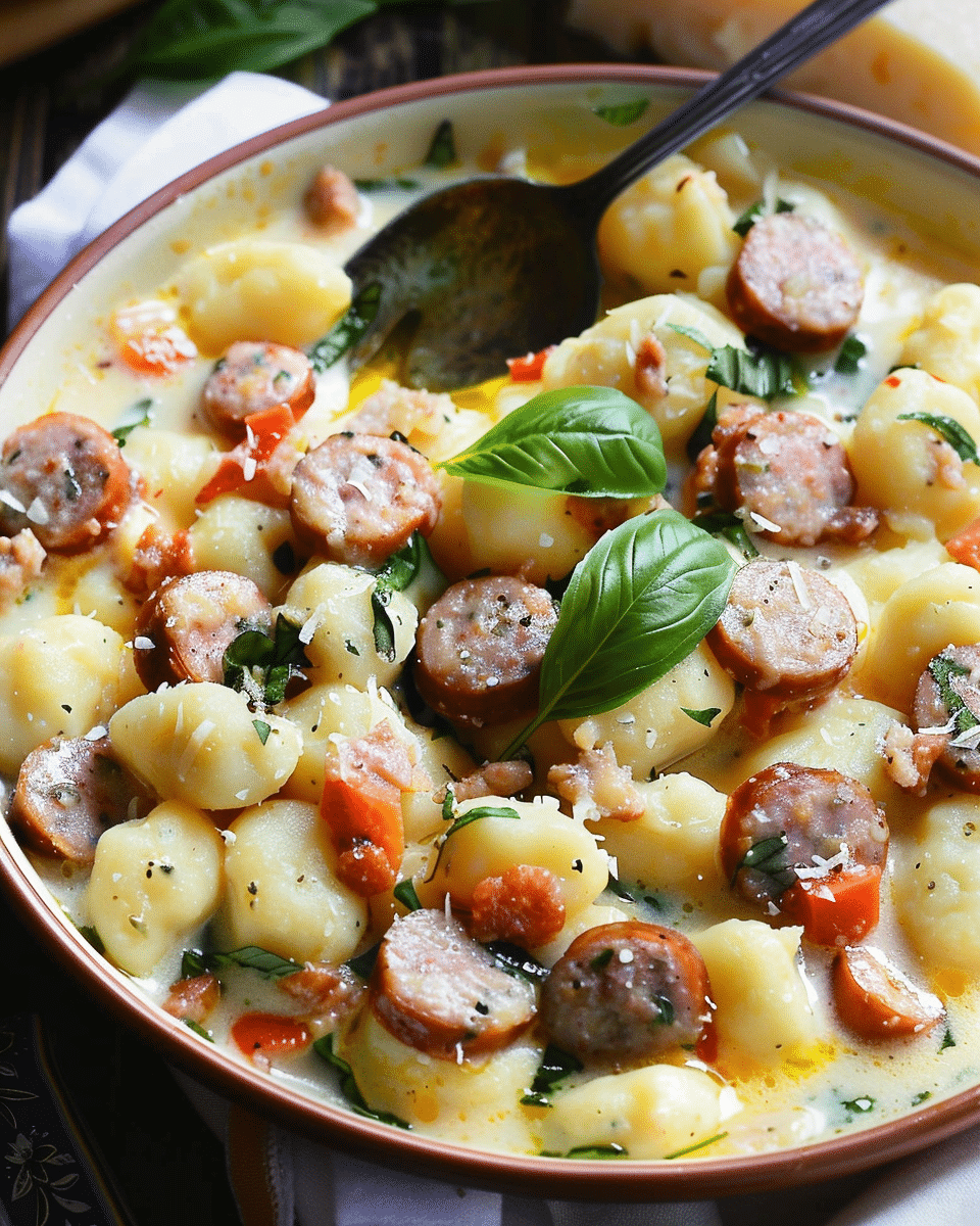 Gorgonzola Gnocchi with Spinach