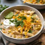 Healthy Crockpot White Chicken Chili