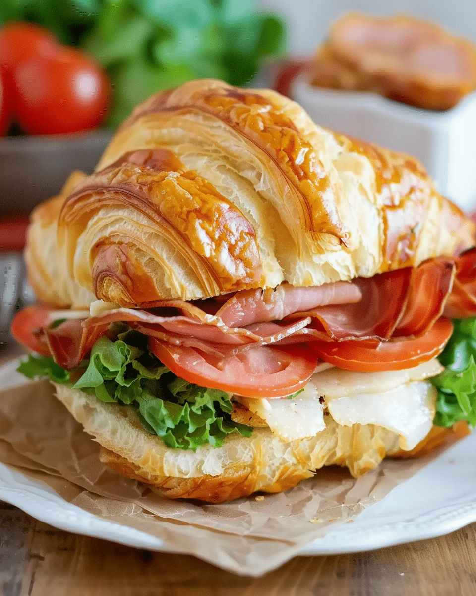 California Club Croissant Sandwich