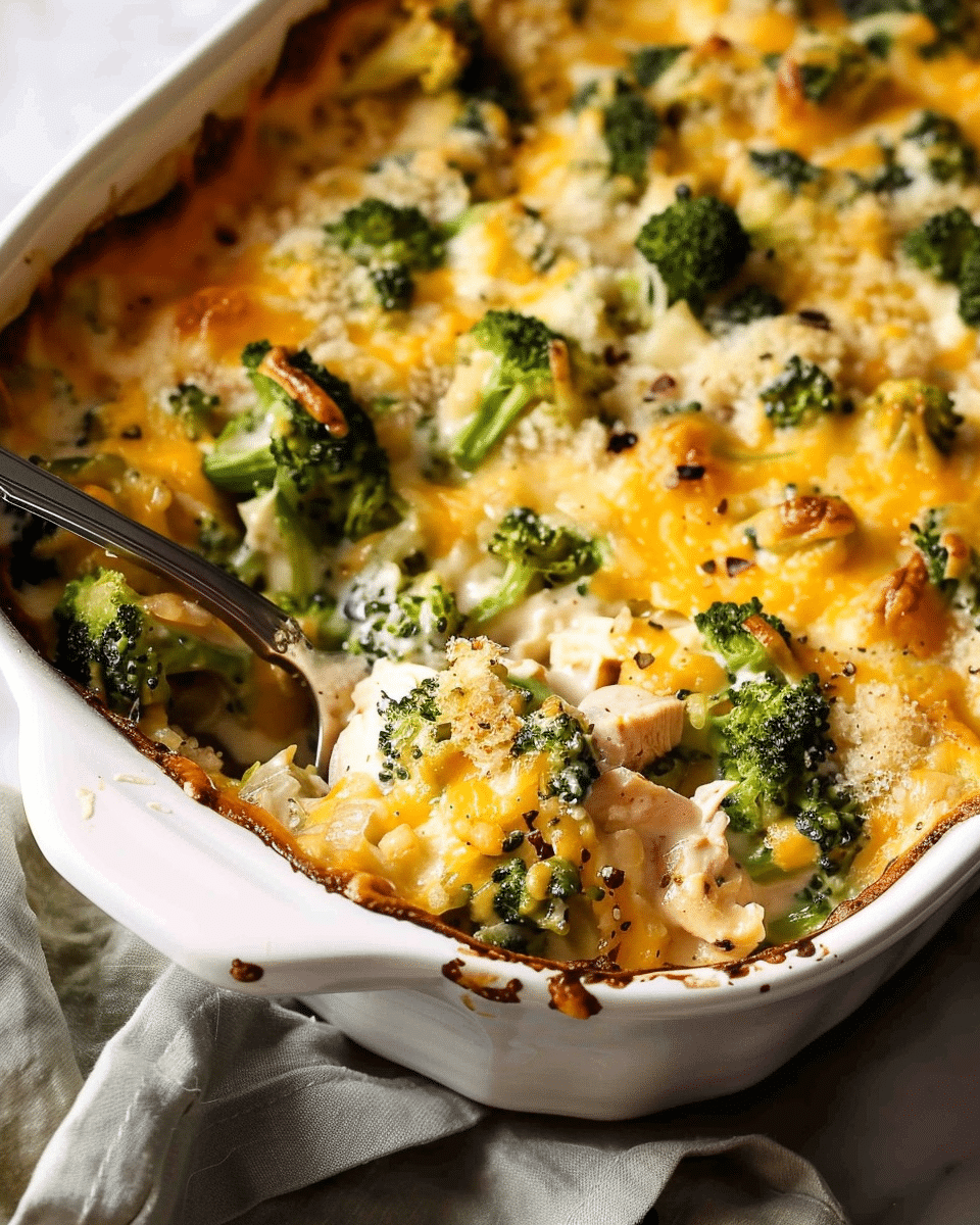 Cheesy Broccoli Chicken Bake