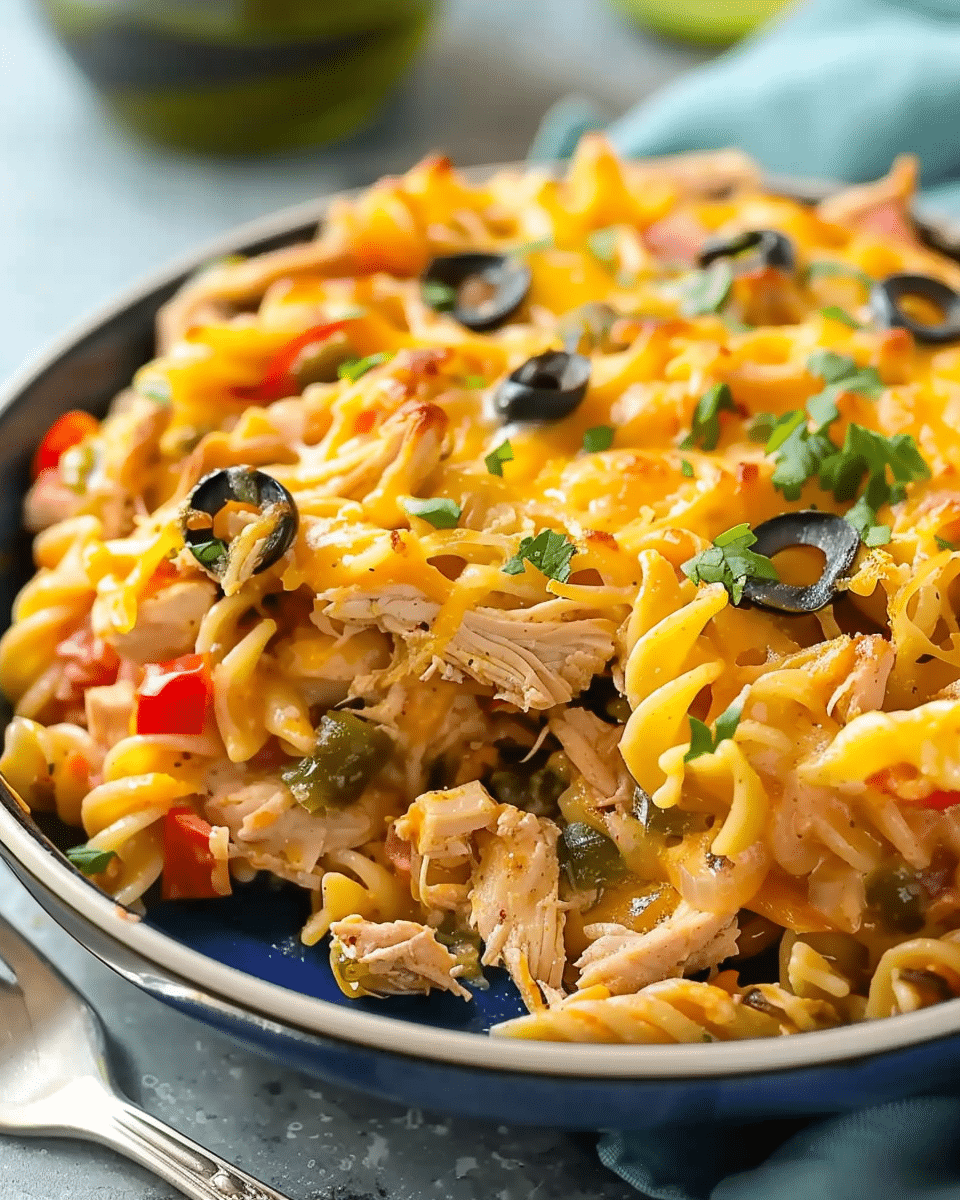 Fiesta Chicken Pasta Casserole