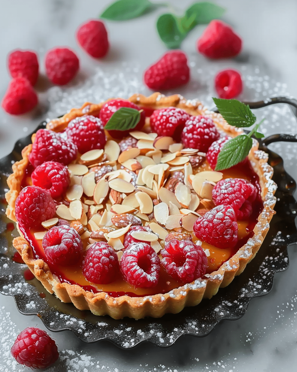 Raspberry Almond Tart