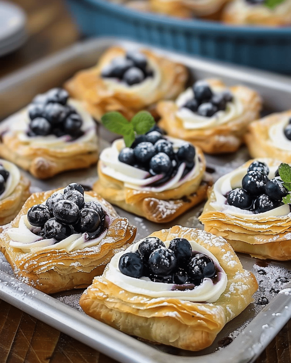 Blueberry Cream Cheese Pastry Bites