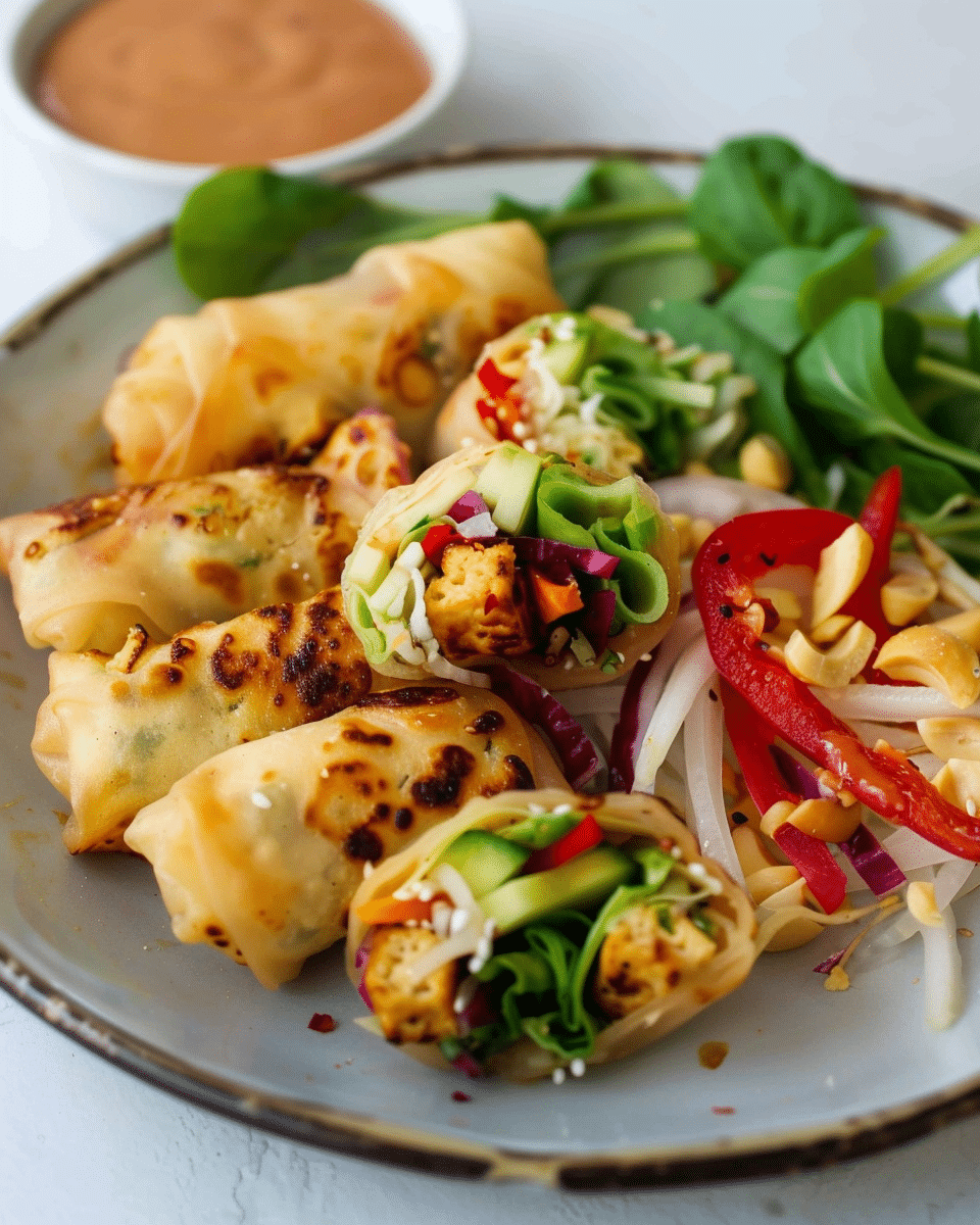 Vegan Gluten-Free Tofu Spring Rolls