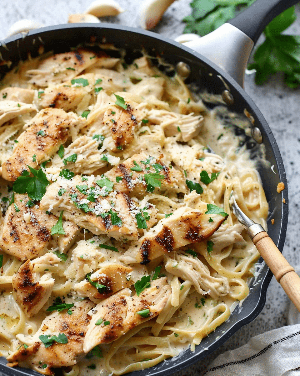 Chicken Garlic Parmesan Pasta