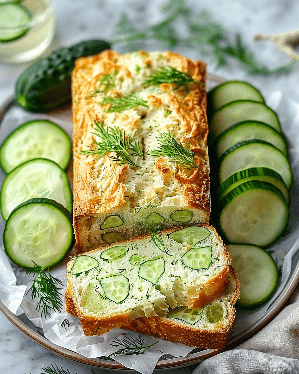 Chilled Cucumber and Dill Bread