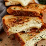 Garlic Bread Grilled Cheese