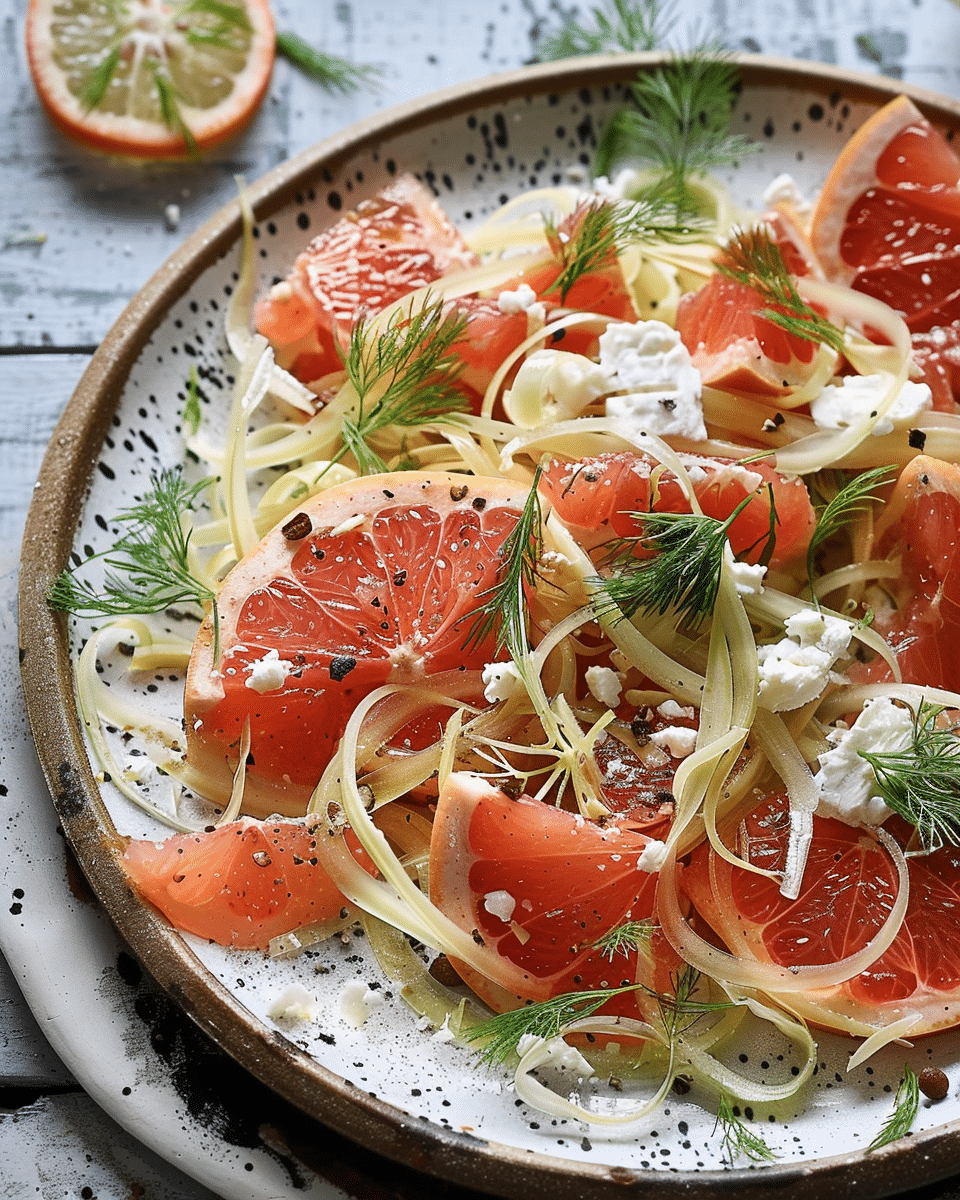 Grapefruit & Goat Cheese Fennel Salad