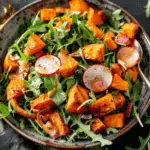 Roasted Sweet Potato Arugula Salad