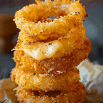 Cheesy Mozzarella Onion Rings