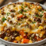 Ground Beef and Veggie Hobo Casserole