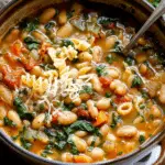 Hearty Italian White Bean Soup with Pasta