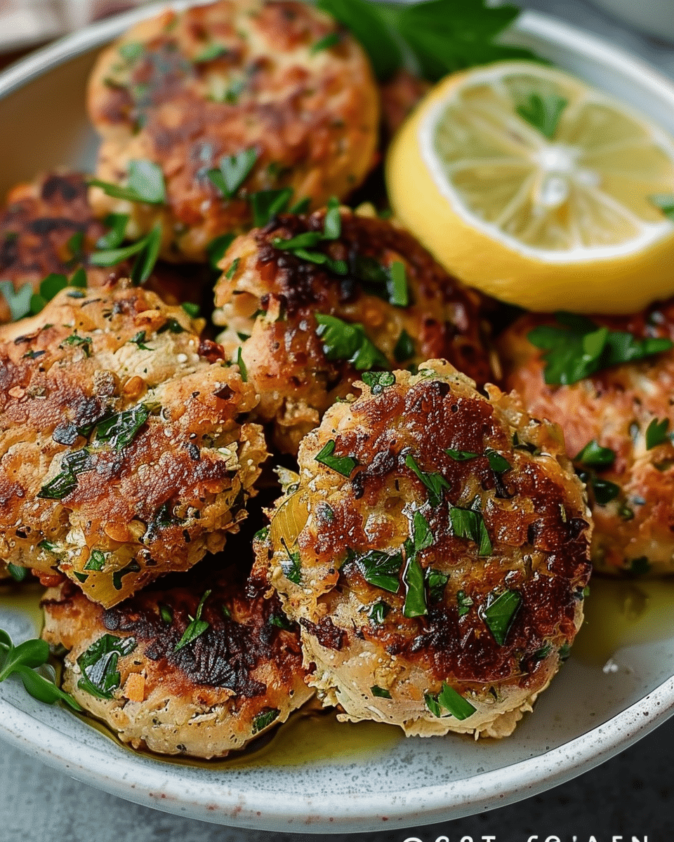 Mediterranean Chicken Patties