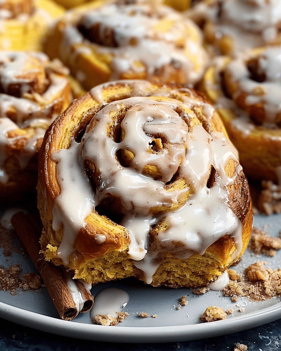 Pumpkin Chai Cinnamon Rolls