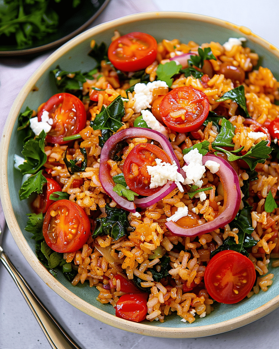 Tomato Fried Rice Salad