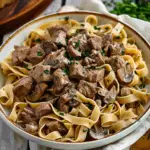 Beef and Noodles with Mushrooms