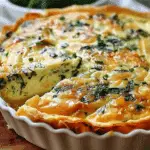 Cottage Cheese & Spinach Crustless Quiche
