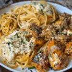 Creamy Cajun Chicken Spaghetti with Mozzarella Velveeta Alfredo Sauce