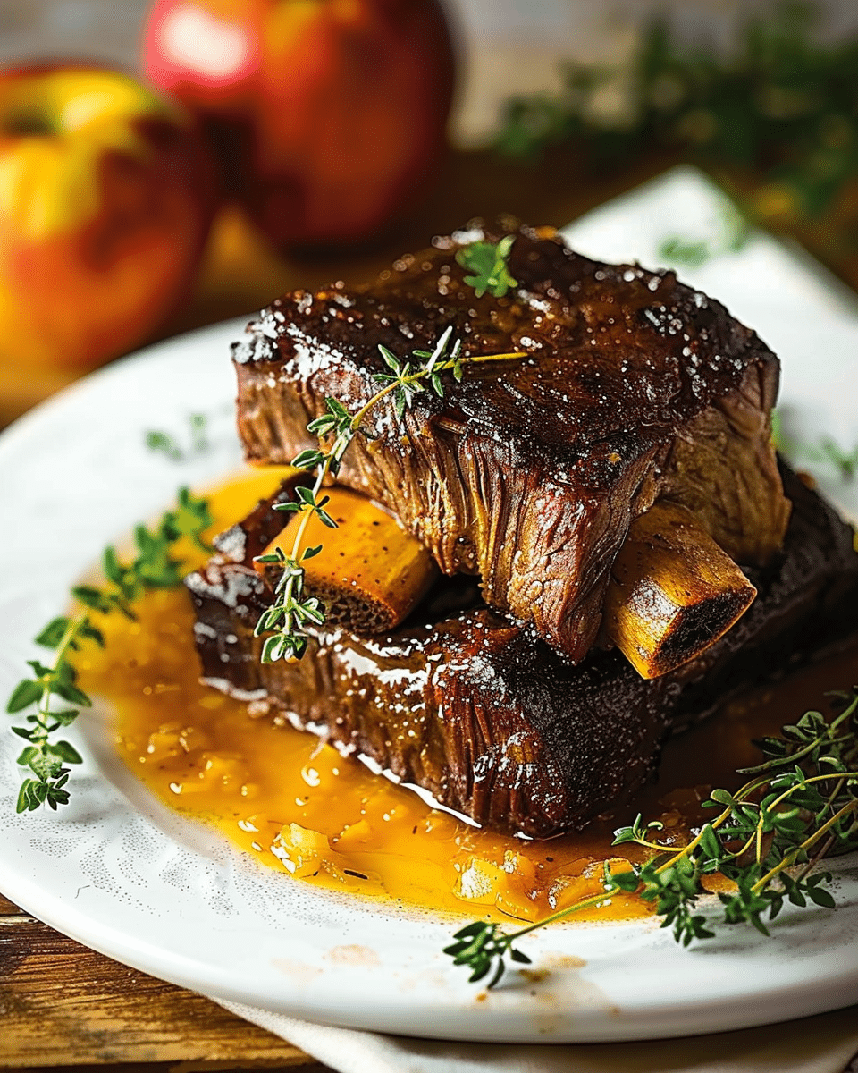 Braised Apple Cider Short Ribs