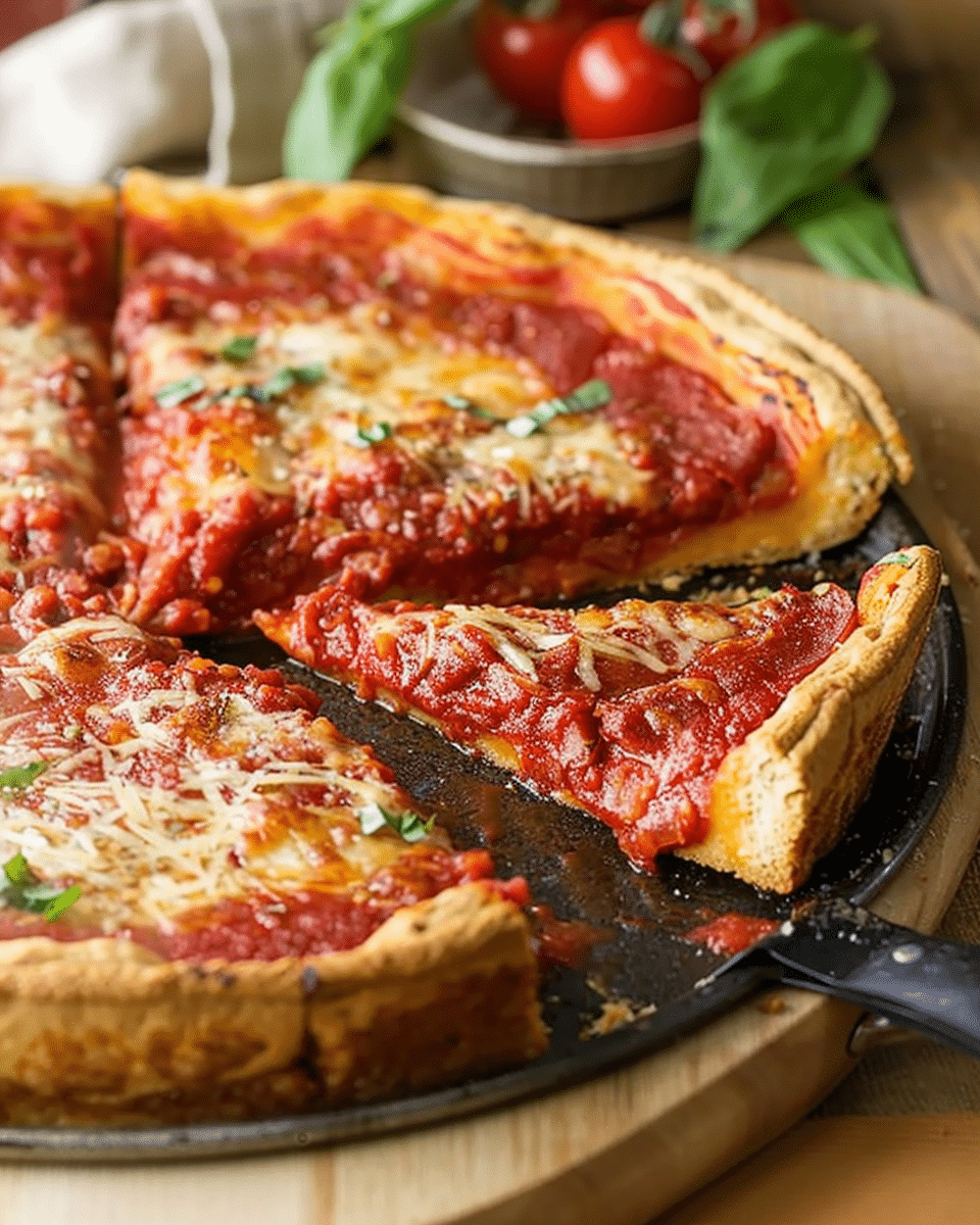 Chicago Style Deep Dish Pizza