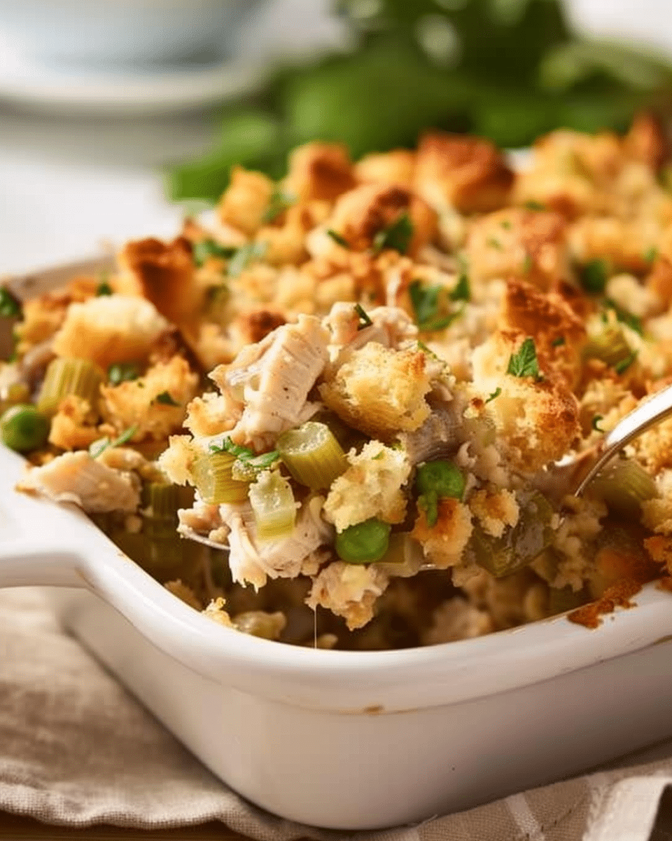 Chicken Stuffing Casserole