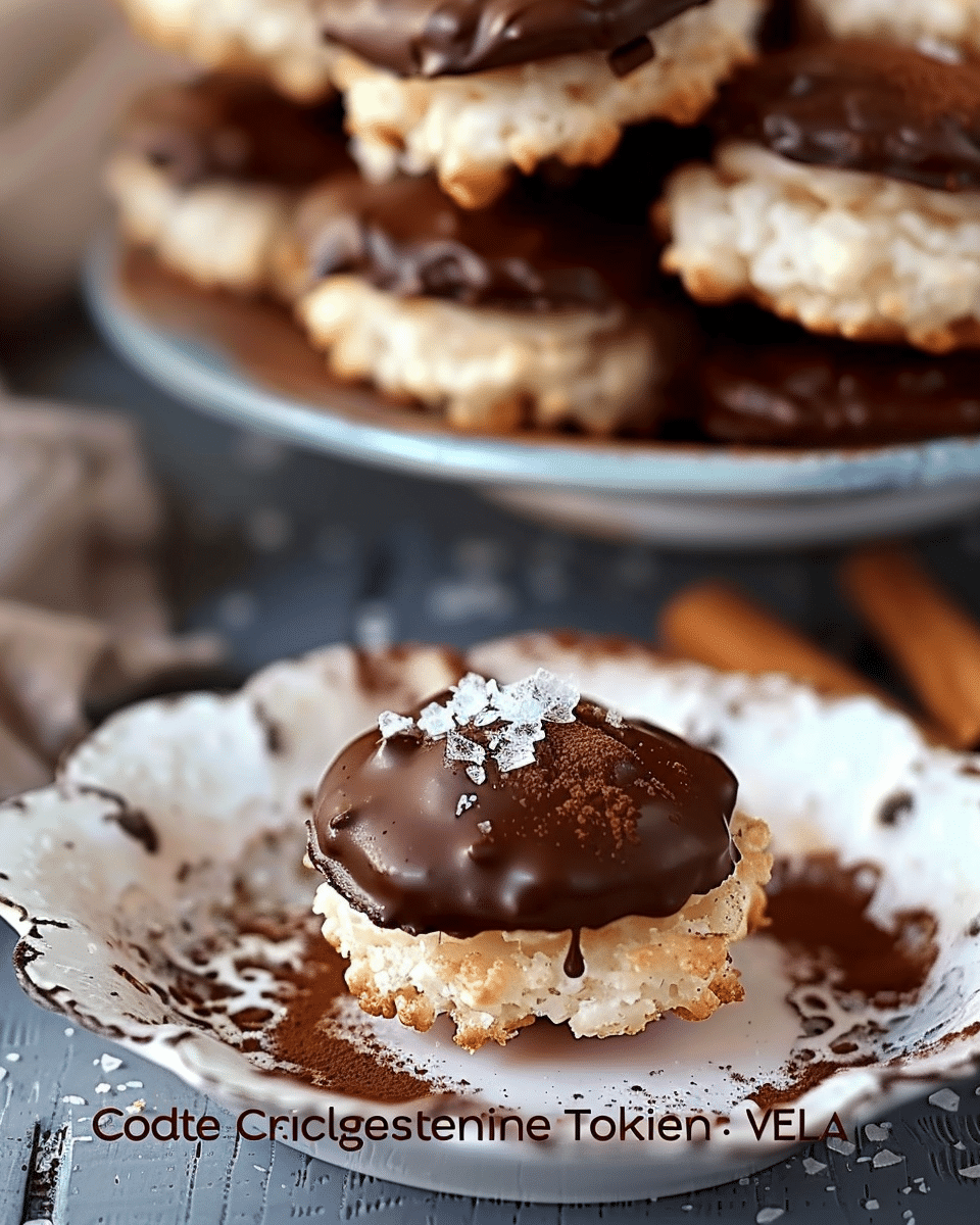 Chocolate Dipped Macaroons