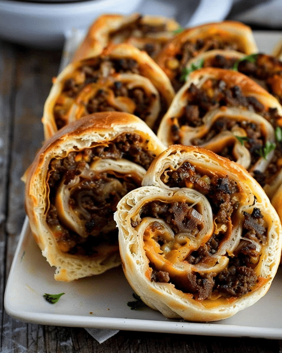 Easy Hamburger Pinwheels