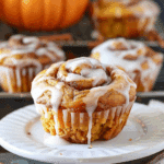 Pumpkin Cinnamon Roll Muffins