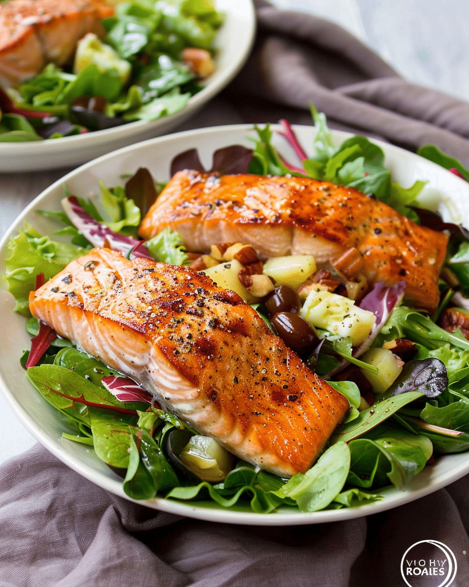 Salad with Seared Salmon