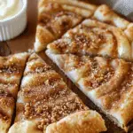 Cinnamon-Sugar Pizza Made with Crescent Rolls