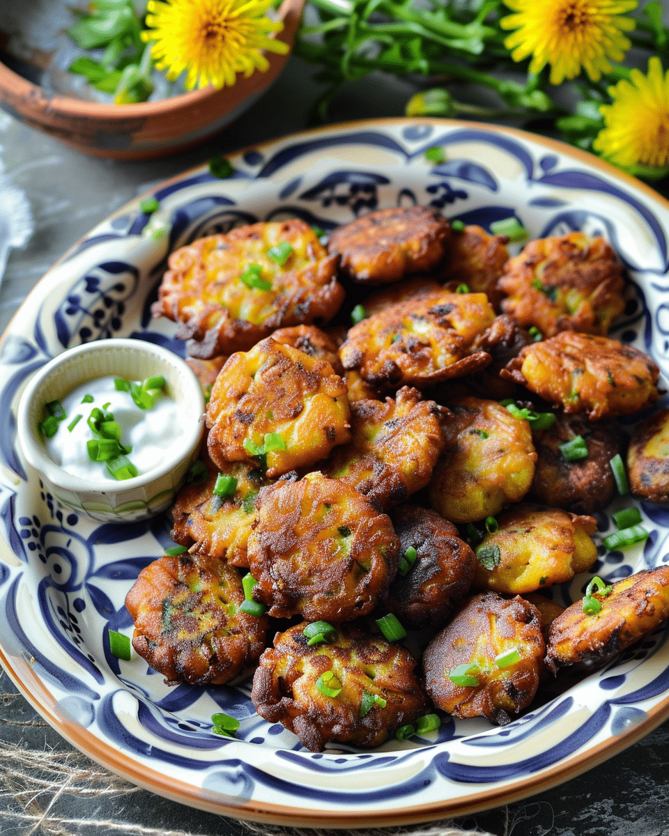 Dandelion Fritters