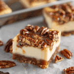Mini Maple Pecan Cheesecake Bars