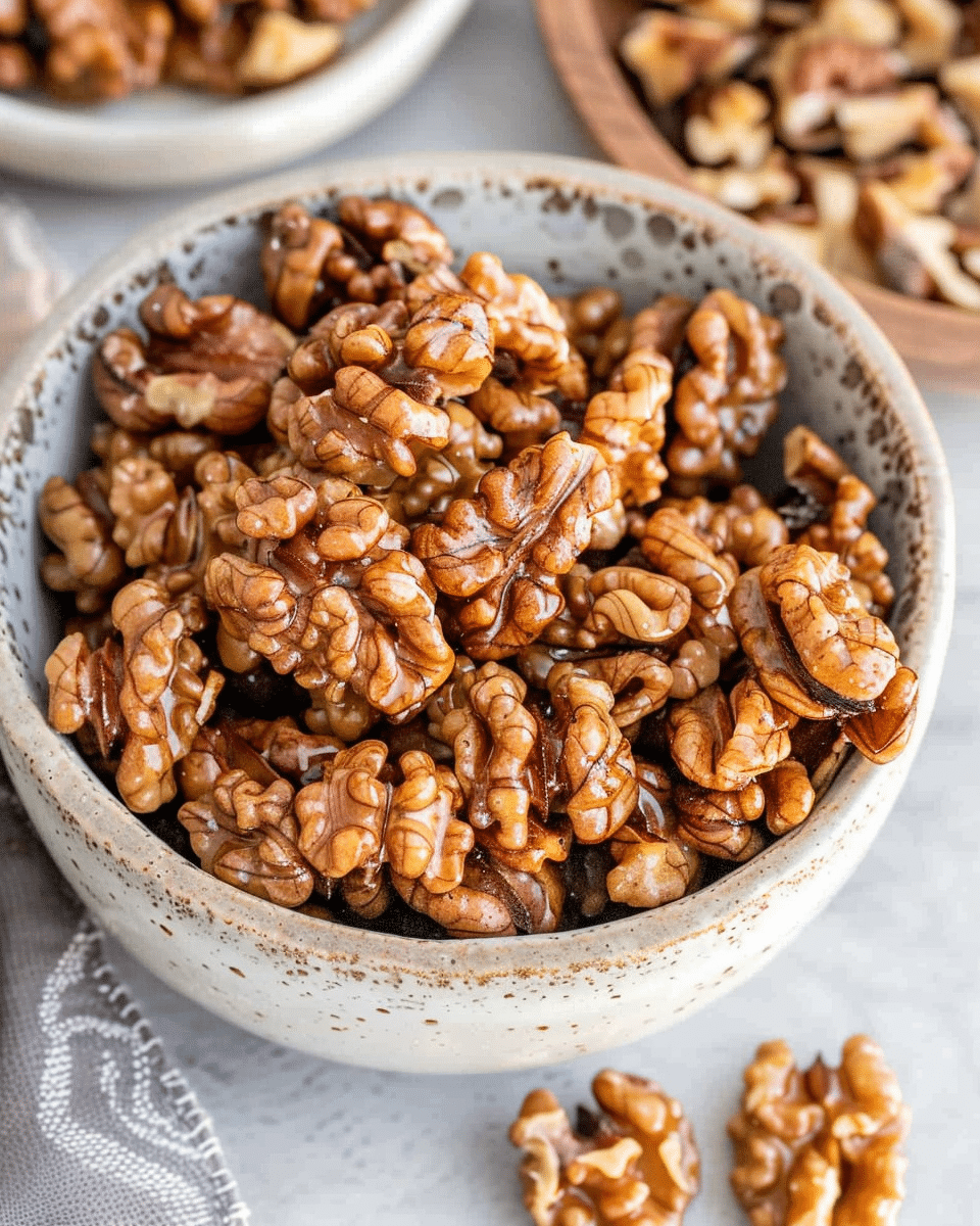 Air Fryer Candied Walnuts