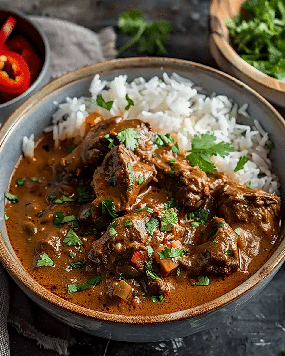 Beef and Coconut Curry with Rice
