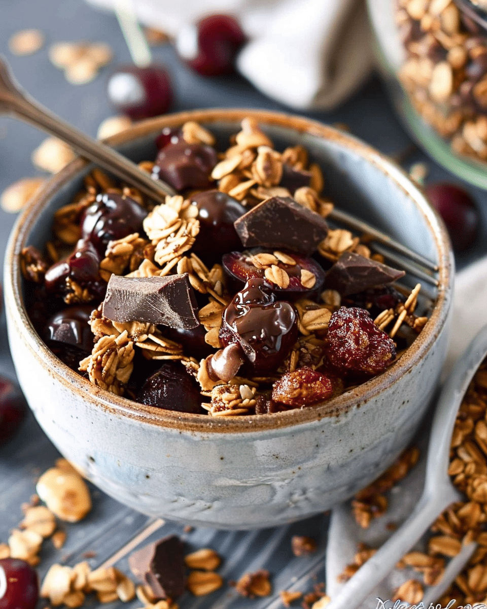 Chocolate‑Covered Cherry Granola